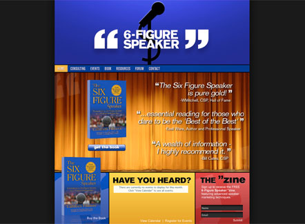 6 figure speaker website